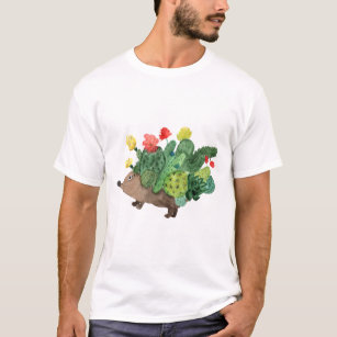 Hedgehog Cactus Flowers 4 CF T-Shirt