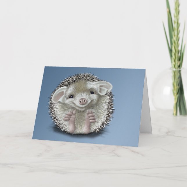 Hedgehog Card (Front)