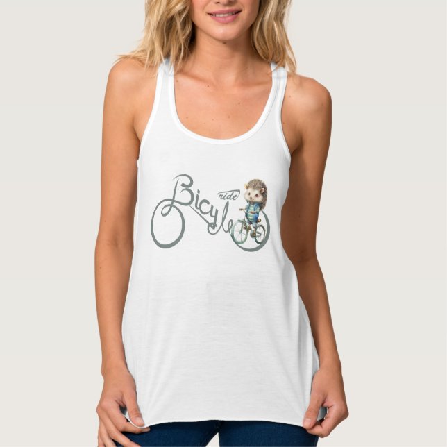 Hedgehog, Cartoon Rider Singlet (Front)