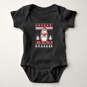 Hedgehog Christmas Baby Bodysuit
