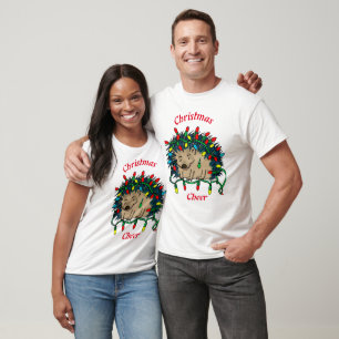 Hedgehog christmas cheer fun T-Shirt