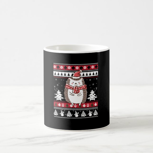 Hedgehog Christmas Coffee Mug (Center)