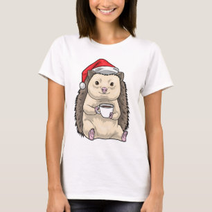 Hedgehog Christmas Coffee T-Shirt