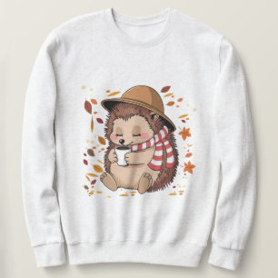 Hedgehog Coffee Shirt, Hedgehog Pumpkin Fall Shirt