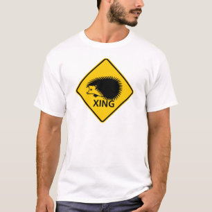 Hedgehog Crossing Highway Sign T-Shirt