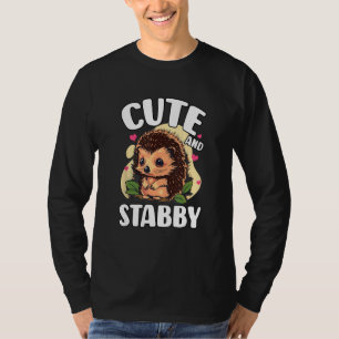 Hedgehog Design For Forest Animal Cute And Stabb T-Shirt