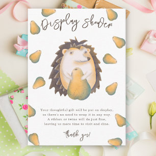 Hedgehog - display shower enclosure card