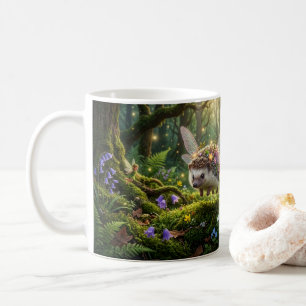 Hedgehog Fairy Whimsical Fantasy Coffee Mug
