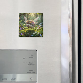 Hedgehog Fairy Whimsical Fantasy Magnet