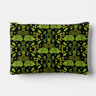 Hedgehog Folk Art Accessory Pouch