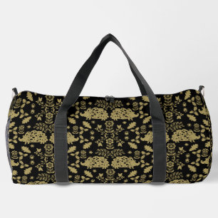 Hedgehog Folk Art Duffle Bag