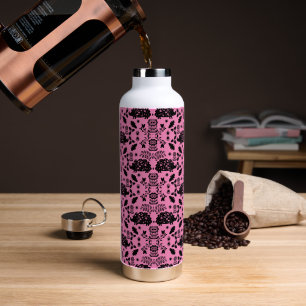 Hedgehog Folk Art Water Bottle