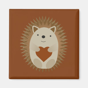Hedgehog Heart Magnet