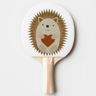 Hedgehog Heart Ping Pong Paddle
