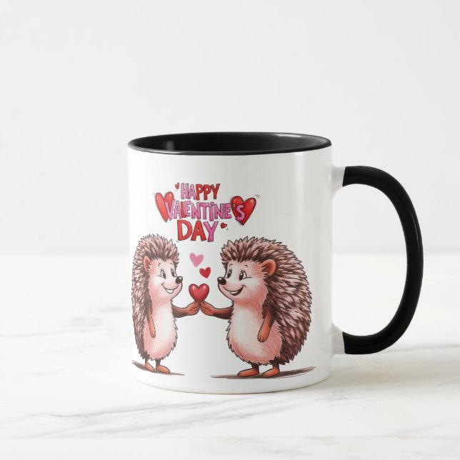 Hedgehog Heart - Valentine's Day Love Mug (Right)