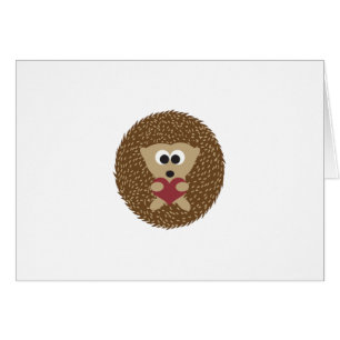Hedgehog Hugging heart