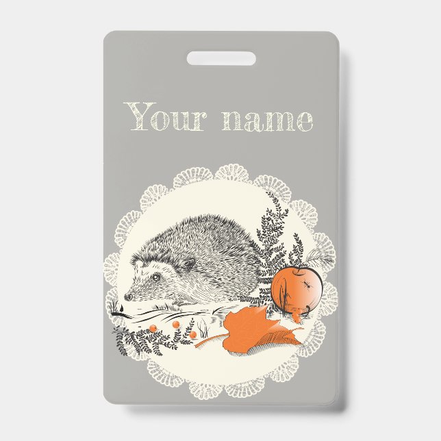 Hedgehog ID Badge (Front)