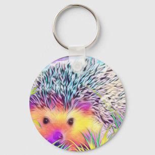 Hedgehog image key ring