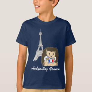 HedgeHog in France Dark Kids Tees