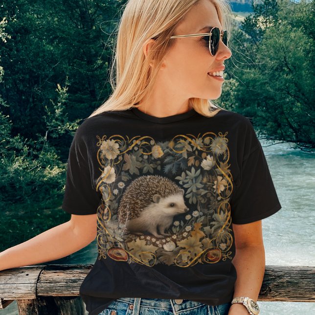Hedgehog in the Forest William Morris style T-Shirt (Creator Uploaded)