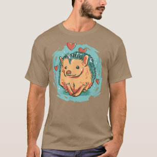 Hedgehog love autumn hedgehog friends garden hedge T-Shirt