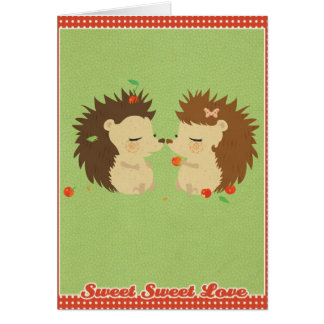 Hedgehog Love Card