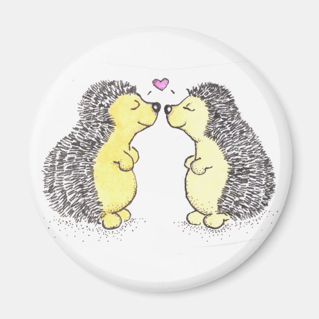 Hedgehog Love Magnet (Front)