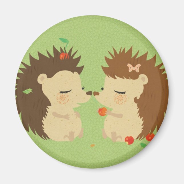 Hedgehog Love Magnet (Front)