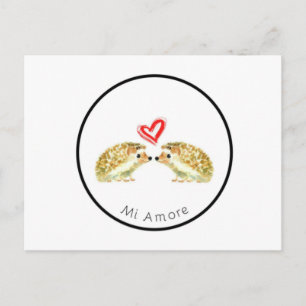 Hedgehog Love Postcard