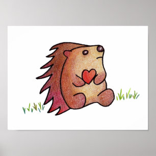 HEDGEHOG LOVE! POSTER