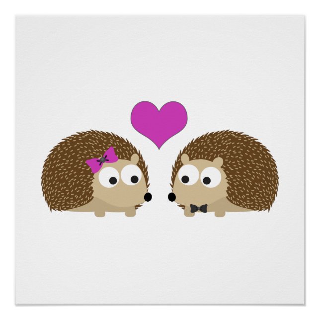 Hedgehog Love Poster (Front)