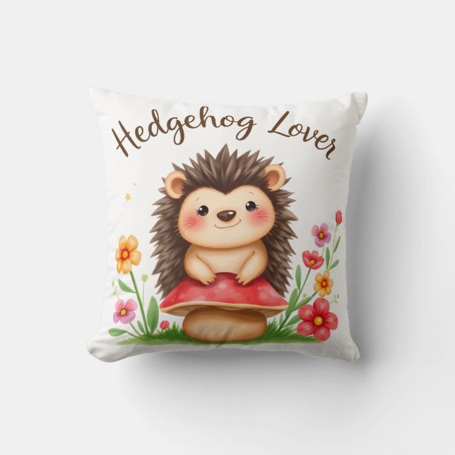Hedgehog Lover Cushion (Front)