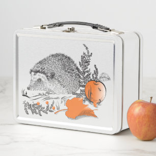Hedgehog Metal Lunch Box