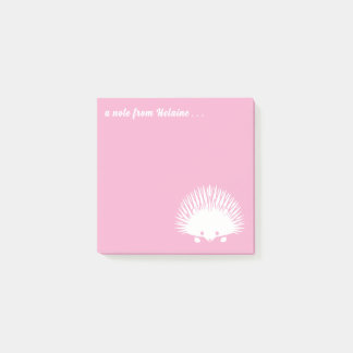 Hedgehog Mum Cute Custom Colour and Text Post-it Notes