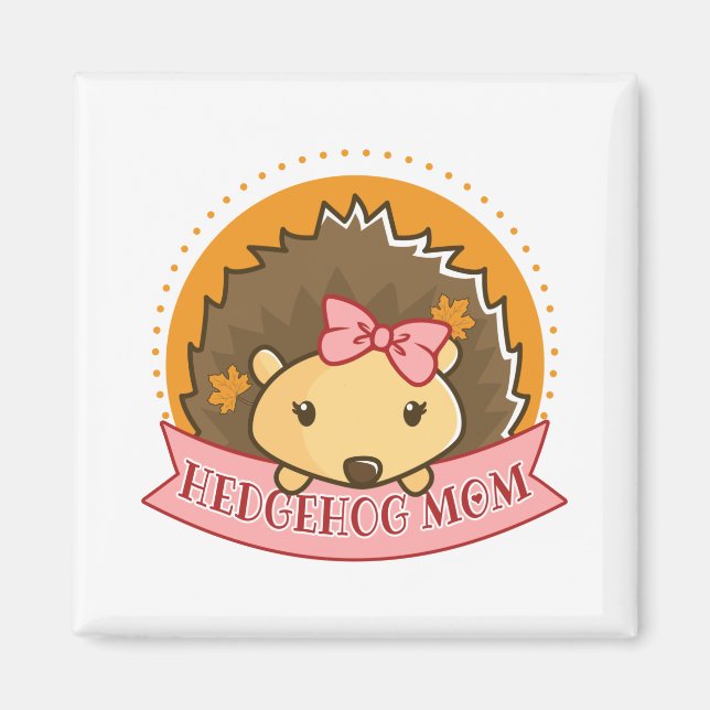 Hedgehog Mum Magnet (Front)