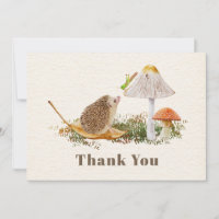 Hedgehog Mushroom Grasshopper Baby Shower