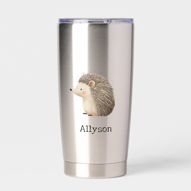Hedgehog Name Insulated Tumbler (Front)