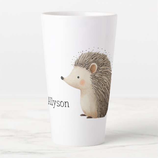 Hedgehog Name Latte Mug (Front)