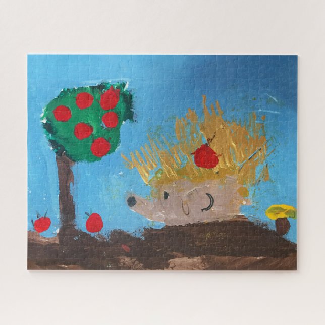 Hedgehog Painting Jigsaw Puzzle (Horizontal)