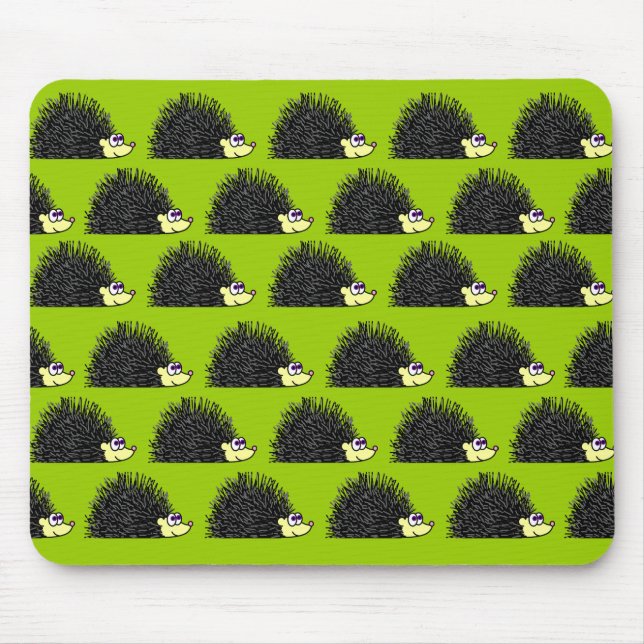 Hedgehog Parade Mousepad (Front)