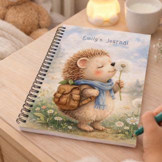 Hedgehog Personalised Kids Journal