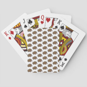 hedgehog playing cards