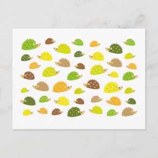 hedgehog postcard