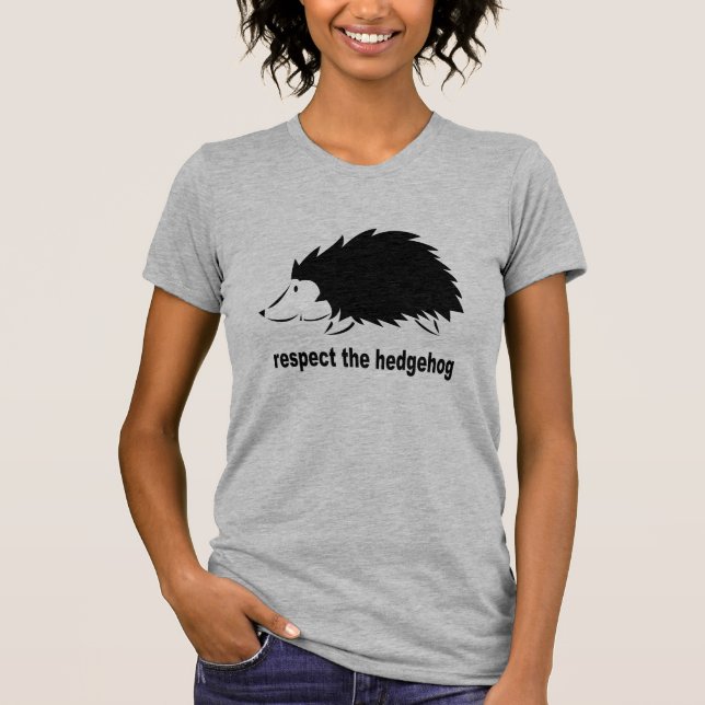 Hedgehog - Respect the Hedgehog T-Shirt (Front)