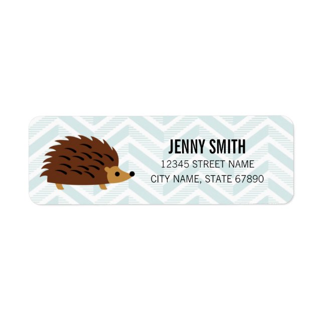 Hedgehog Return Address Labels (Front)