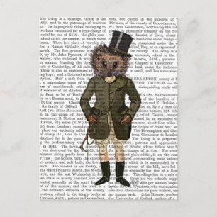 Hedgehog Rider Full Postcard
