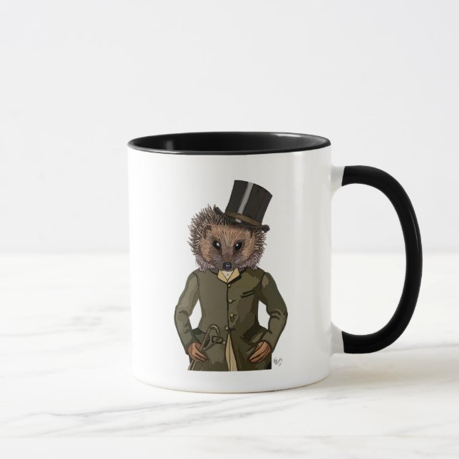 Hedgehog Rider Portrait Mug (Right)