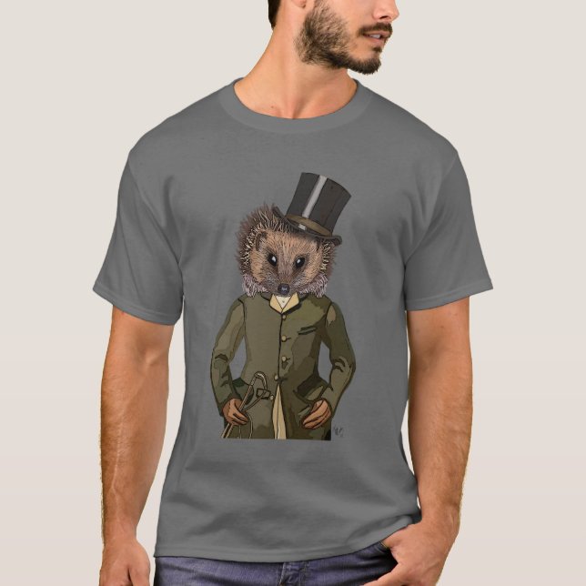 Hedgehog Rider Portrait T-Shirt (Front)