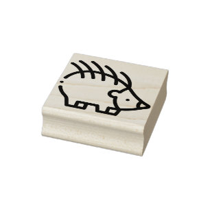 Hedgehog Rubber Stamp