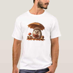 Hedgehog’s Book Club – Cosy Reading Animal T-Shirt